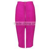 Summer Dress 2015 New Fashion Sey Women Blue Pink Midi Evening Party V Bottom Split Bandage Skirts Bandage Bodycon Women Wearing thumbnail-3