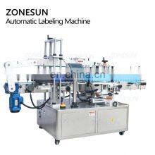 ZONESUN ZS-TB300 Automatic Double Size Tube Sticker Water Flat Bottle Labeling Machine For Bottles thumbnail-5