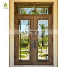 Exterior Iron Gate Design Wrought Iron Door With Glass thumbnail-2