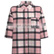 2022 Popular Trend 100% Cotton Yarn Dyed Flannel Design For Women