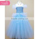 Free Shipping New Light Blue Cinderella Kids Dress for Party/school/dance /birthday thumbnail-1