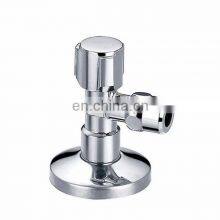 Stainless Steel 1/2 Brass Seat ms 3 Ways Ball Faucet Globe Stop Angle Valve for Hot Water Cold Water thumbnail-3