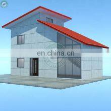 Popular Concrete Panel Wall Double Storey Prefab House in Davao Steel Structure Prefab Living House thumbnail-1
