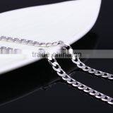 Simple Design Fashion Jewelry Rhodium Plated Cheap Short Chain Necklace thumbnail-3