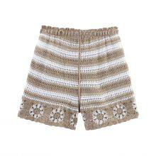 Sweet and Spicy Girl Vacation Style Set, Female Sexy Hollow Hook Flower Hanging Neck Strap Vest thumbnail-4