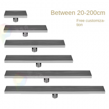 Large Deodorant Floor Drain Modern 304 Stainless Steel Rectangle Side Drain for Bathroom Shower Room Toilet Kitchen Bedroom