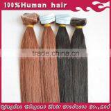 Wholesale High Quality 100% Virgin Brazilian Natural Hair Tape Hair 5a