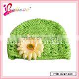 Charming Beanie Hat Knitting Pattern,soft Baby Hat Beanie Hat With Flower thumbnail-5