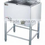 Hot Sale Commercial Stainless Steel 28*2L Vertical Two Tanks Two Sieves Electric Deep Fryer/Chip Fryer/Chicken Fryer Quality Choice thumbnail-2