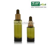 2015 Popular 20ml PETG Dropper Bottle with Silver Collar for Olive Oil, Organic Oil