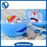 China Suppliers Doraemon Zipper Silicone Coin Purse thumbnail-1