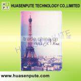 Eiffel Tower Stylish Pu Leather Cover Case Wallet for IPad5 Stand Case