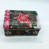 Rectangular Food Grade Christmas Gift Tin Box/Tin Container For Chocolate