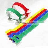 Soft Custom Colour Available Adjustable Hook and Loop Wire Cable Tie thumbnail-2