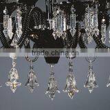 12 Bulbs Modern Black Crystal Chandelier for Dining Room thumbnail-6