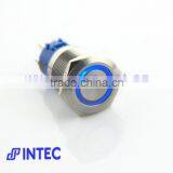 19mm Metal Switch, LED and Latch Switch, Stainless Steel 12V Switch
