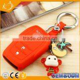 High Quanlity Silicone Car Remote Keyless Shell Key Cover Case Colorful Key Holder for Toyota thumbnail-4