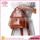 2016 Luxury Leather Backpacks Oil Wax Genuine Leather Travel Backpack thumbnail-2