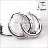 Factory Direct Price High Polished Stainless Steel Hoops Womens Mens Huggie Earrings thumbnail-6