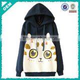 Animal Print Pullover Ladies Warm Hoodies (lyh-060021)