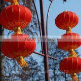Red Color Chinese Fabric Lantern for Spring Festival thumbnail-3