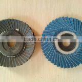 4'' Calcine Flower Shape Aluminum Oixde Flap Disc for Metal With Fiberglass Backing Substrate thumbnail-1