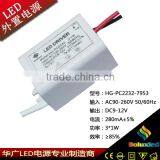 3W Plastic Led Convertor ac dc Driver