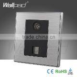 2015 China Hot Sale Wholesaler Wallpad Luxury Wall Light Switch Panel TV+COM Socket thumbnail-3