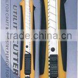 Hot 18mm 9mm Plastic Cutter Knife Set Rubber Grip Cutter