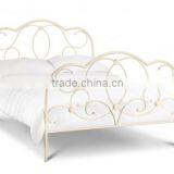 Julian Design 4ft6 Double White Metal Bed thumbnail-1