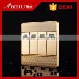 luxury design electric wall switch 4 gang light intermediate switch for home