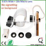 U Clip Mini Wide-angle Lens 15x Macro Lens 2 in 1 Camera Lens Kit for Mobile Phone