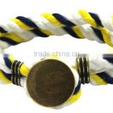 Nautical cotton rope mens accesories bracelet