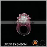Clear Crystal Wedding Finger Ring Design thumbnail-1