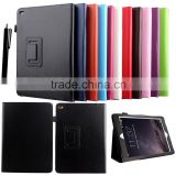 2-folding high quality tumble PU leather case, flip stand case for ipad air 2