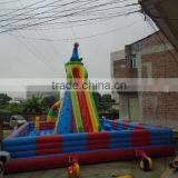 2016 Hot Commercial Inflatable Park With Climbing Wall thumbnail-6