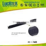 19inch 1U Metal Steel Cable Management Brush Type for Cabinet