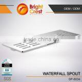 Shelf Design With 2 Draining Plate Wall Mounted Waterfall Water Outlet