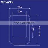 1081 High Quality Portable Plastic PP Toilet Seat thumbnail-2