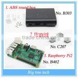Raspberry Pi 2 Model B BCM2836 1GB RAM & Black Case Heatsink B402 B303B C207