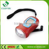 New Design ABS Material Dynamo 3 LED Mini Hand Crank Flashlight thumbnail-3