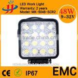 High Quality super bright 48 Watt Working Led Lights 12v Offroad IP67 waterproof led headlight