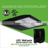 High lumen UL DLC module led wall pack with mean well driver for building lighting