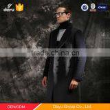 Contrast Color Softshell Nepal Woolen Jacket Winter Wool Long Overcoats for Men thumbnail-3