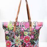Floral Printed Shopping Bag thumbnail-1