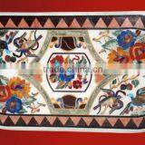 Pietra Dura Marble Inlay Handcrafted Table Top