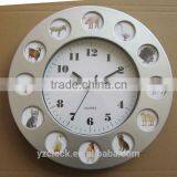 Round Photo Frame Wall Clock With 12 Farm Animals Pictures and Sound