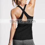 Cross Stripes Custom Logo Yoga Tank Tops Yoga Sports Wear thumbnail-1