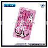6pcs Home Use Mini DIY Ladies Pink Hand Tool Kit Set