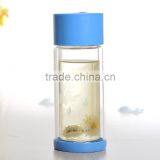 200ml Hot Sale Double Wall Insulated Tea Cup Water Bottle Glass Bottles for Tea With Handle Wholesale thumbnail-2
